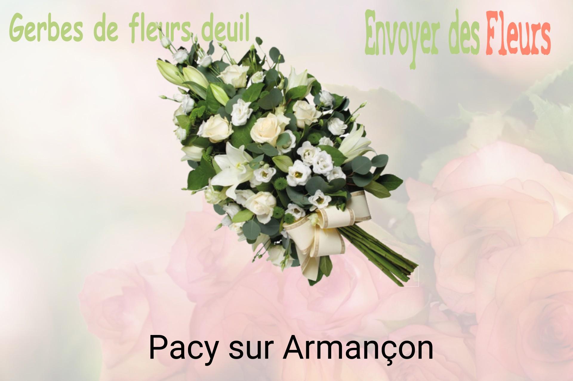 Gerbe de fleurs de deuil livrée à Pacy-sur-Armançon